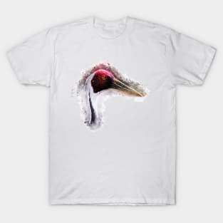 White-Naped Crane T-Shirt